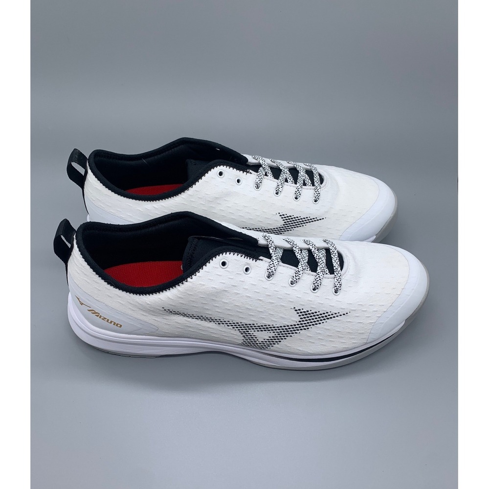 Mizuno Dominant 4 White Black‎ Turf Baseball Shoes 11GT245544 Men's Sz 12.5 NEW